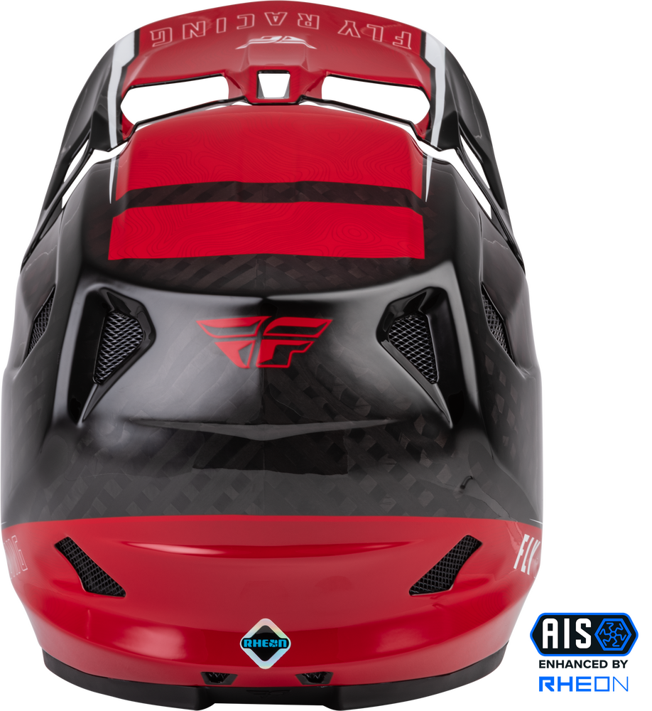 FLY RACING YOUTH WERX-R CARBON HELMET RED CARBON