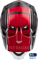 FLY RACING YOUTH WERX-R CARBON HELMET RED CARBON