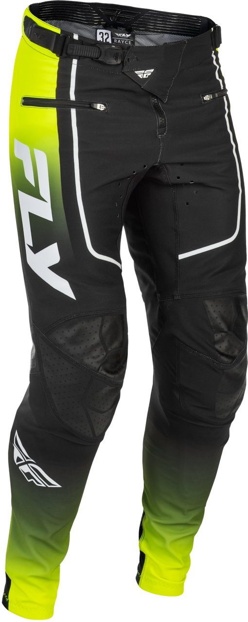2026 FLY RACING RAYCE BICYCLE PANTS BLACK/LIME GREEN