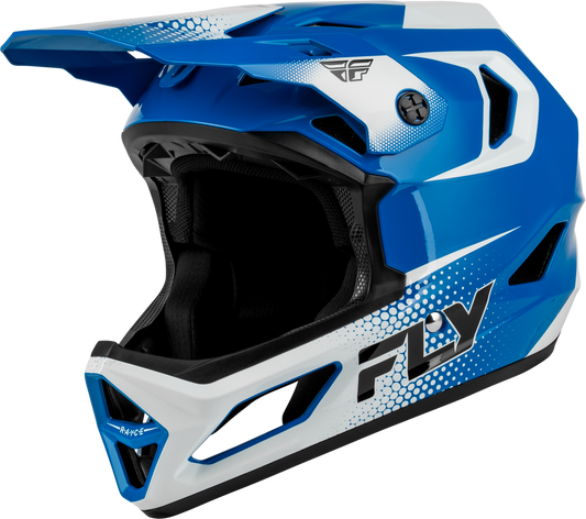 2027 Rayce Sonar Bicycle Helmet BLUE/WHITE/BLACK