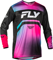 FLY RACING YOUTH RAYCE BICYCLE JERSEY FUSCHIA/BLACK/TEAL