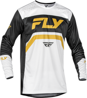 FLY RACING YOUTH RAYCE BICYCLE JERSEY WHITE/BLACK/GOLD