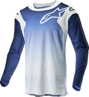 ALPINESTARS RACER HOEN JERSEY WHITE/DARK NAVY/LIGHT BLUE