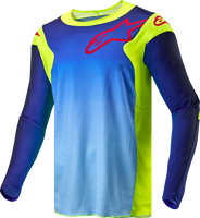 ALPINESTARS RACER HOEN JERSEY YELLOW FLUO/BLUE/NIGHT NAVY